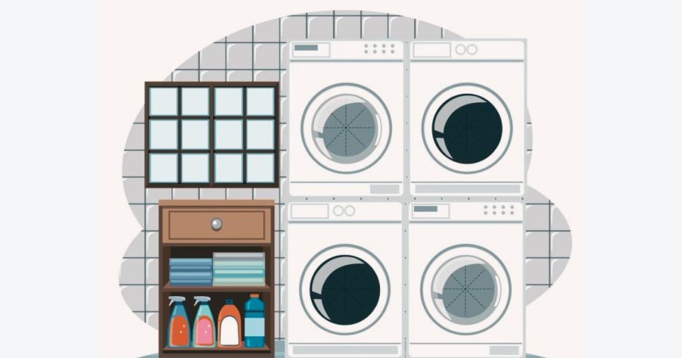 Suitable Stackable Washers & Dryer For Laundry Business