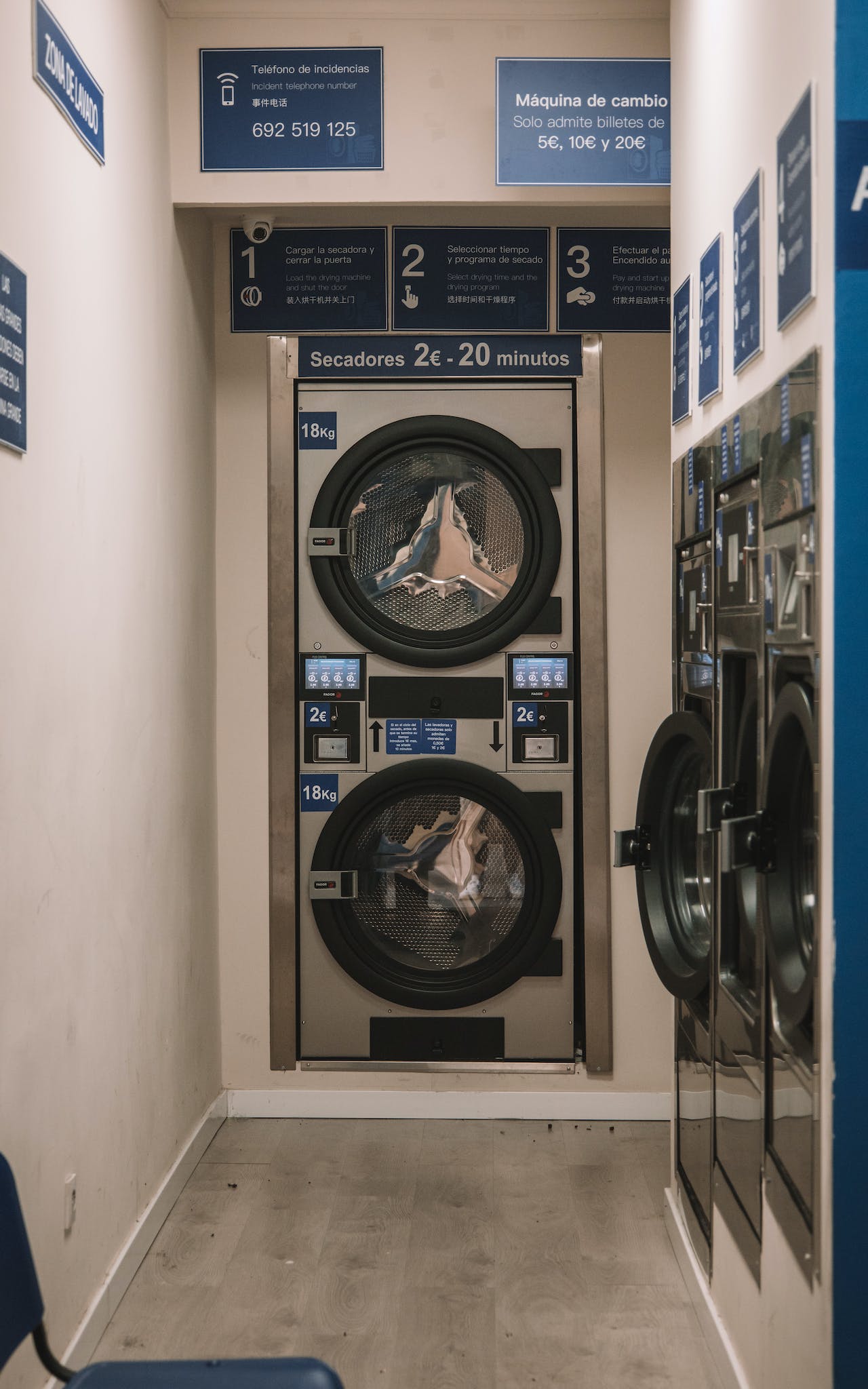 stacked washer and dryer for Laundry Services