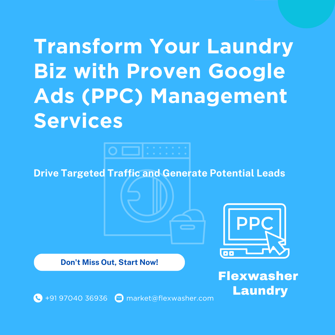 Google Ads PPC campaign management services for laundry business