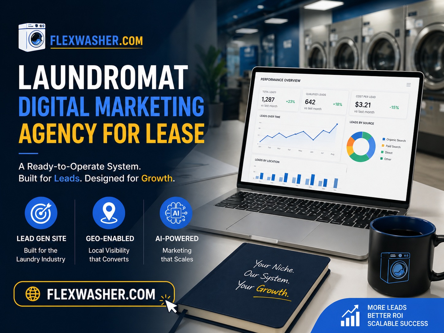 laundromat seo digital marketing agency for lease